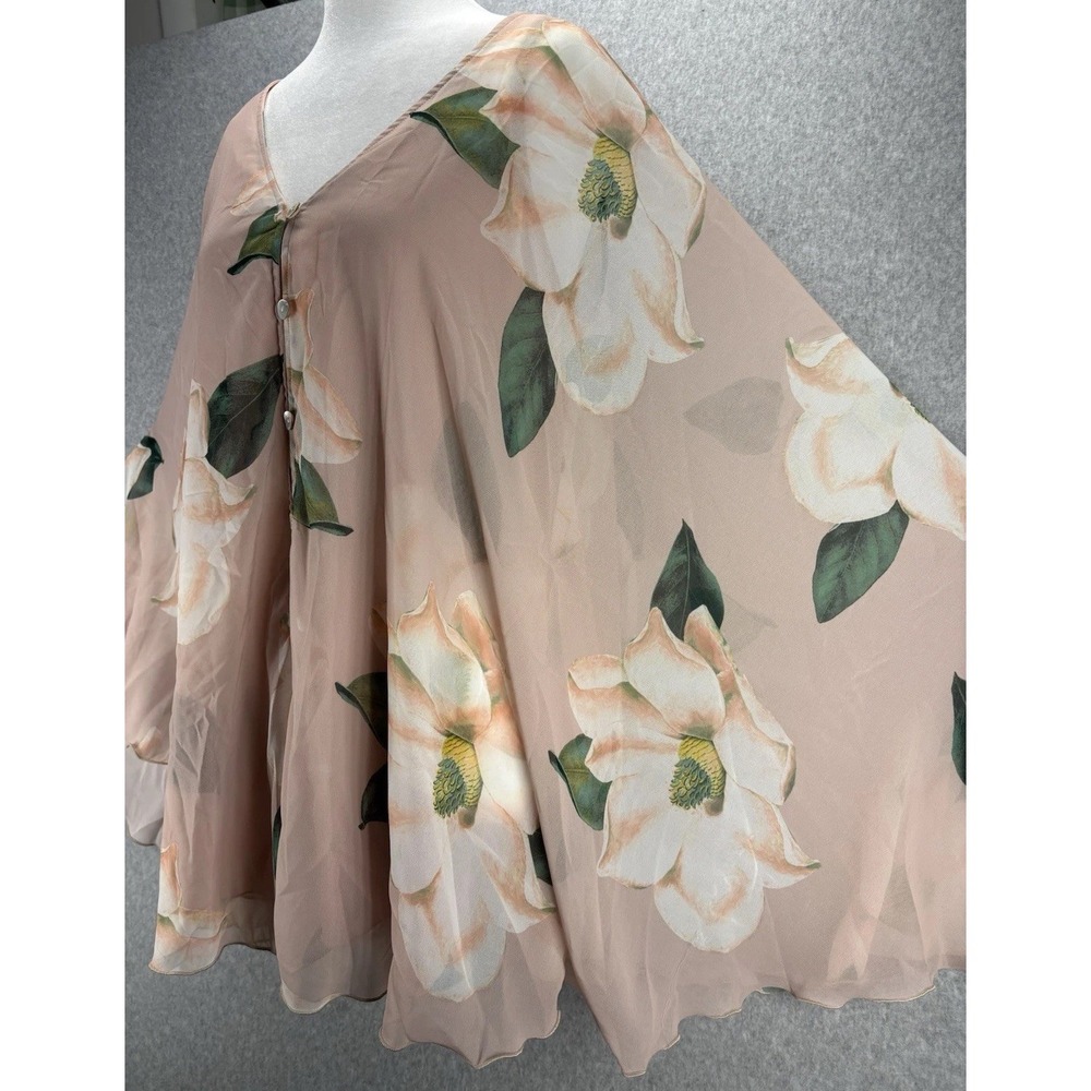 ShowMe Your Mumu Butterfly Tunic Floral Sheer Boho ethereal FairyCore Romantic S - Picture 6 of 13